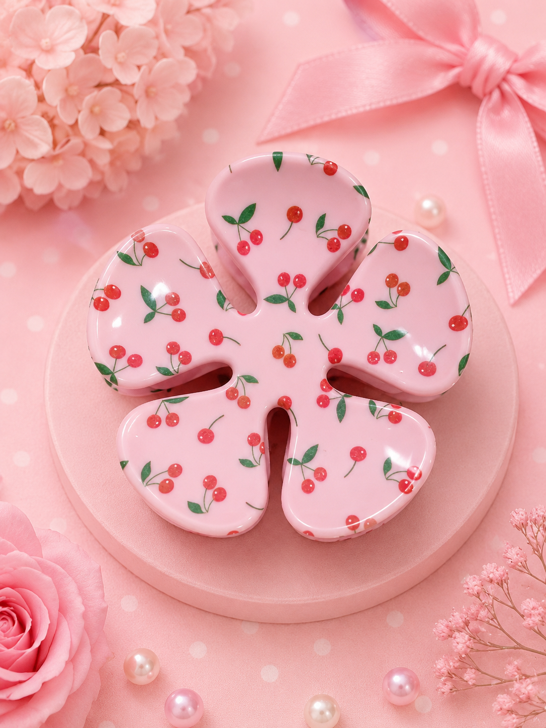 Cherry Flower Clip