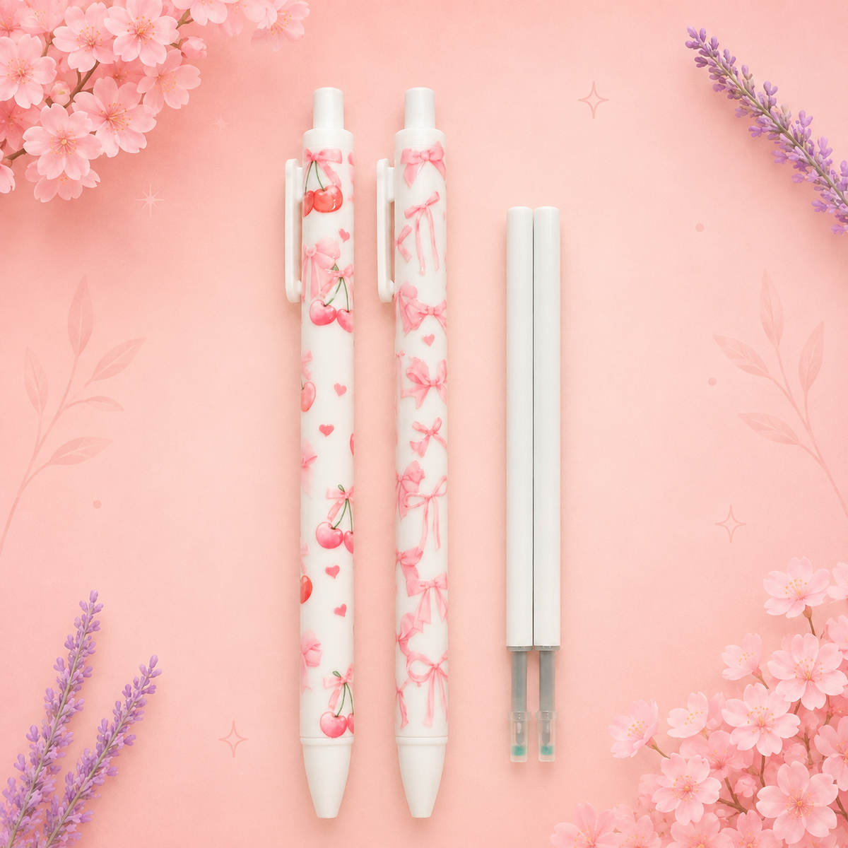 Pink Coquette Pen Set