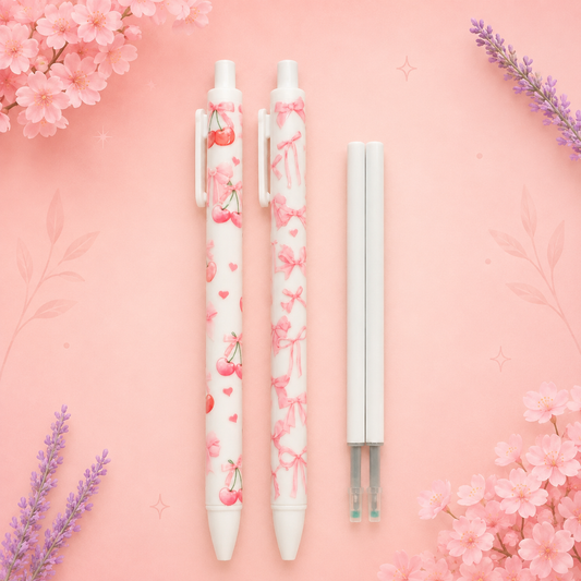 Pink Coquette Pen Set